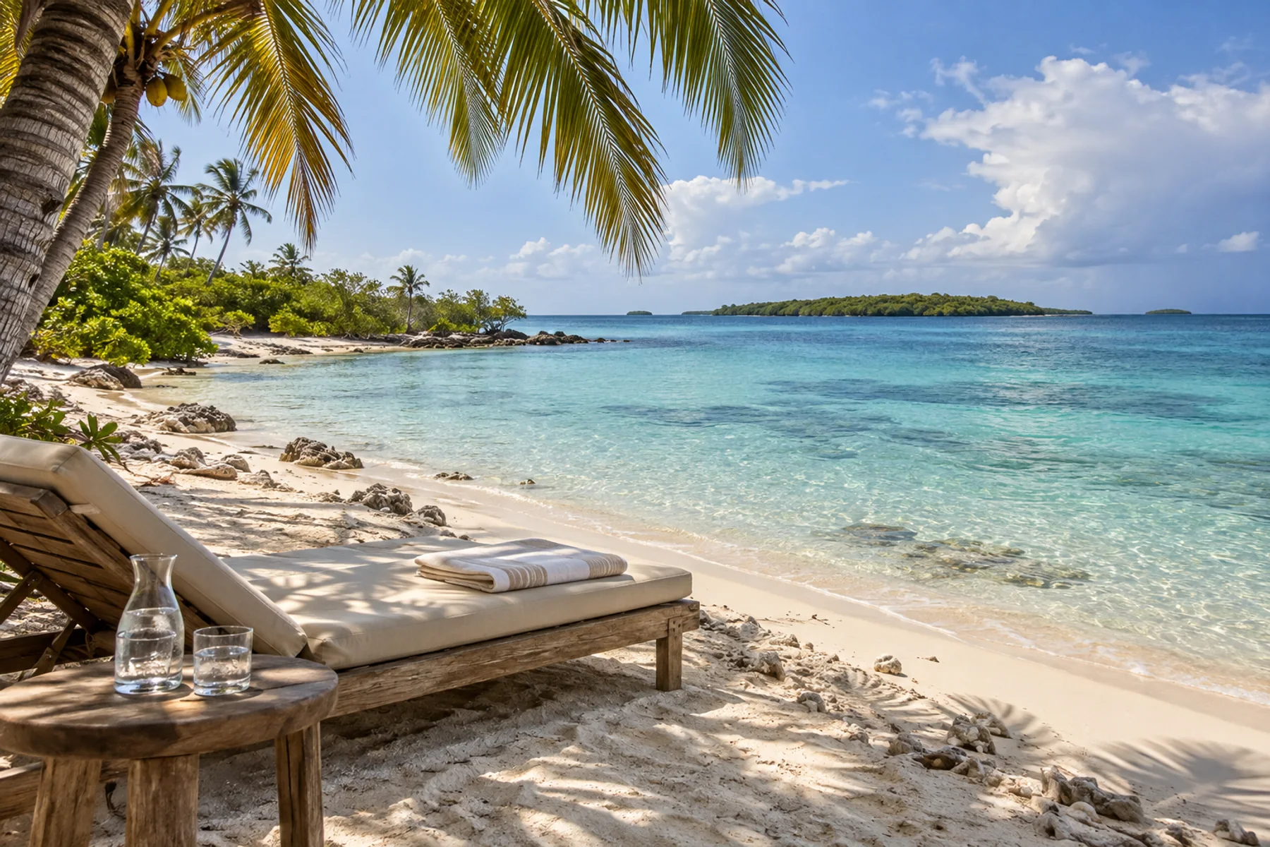 Día de isla en el Caribe colombiano.